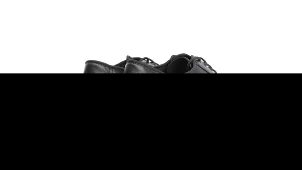 Gentlemen's, Black, Perforated, Nubuck Leather, Lace Up, Suede Sole, Standard Ballroom Dance Shoe - (7790) - Rockabilly Australia Pty Ltd