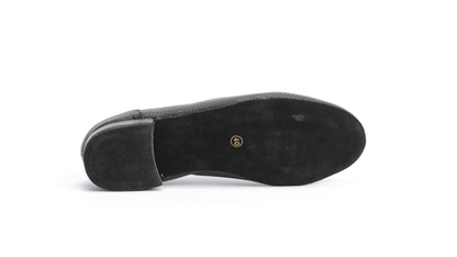 Gentlemen's, Black, Perforated, Nubuck Leather, Lace Up, Suede Sole, Standard Ballroom Dance Shoe - (7790) - Rockabilly Australia Pty Ltd
