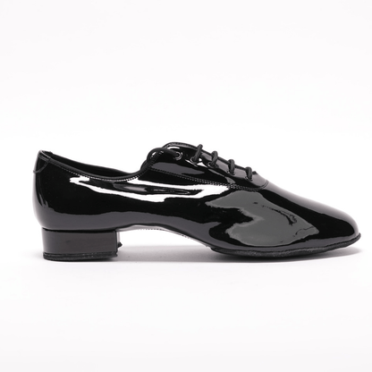 Gentlemen's, Classic, Black or White Patent Leather, Lace Up, Split - sole, High Performance, Standard, Dance Shoe - (7825) - Rockabilly Australia Pty Ltd
