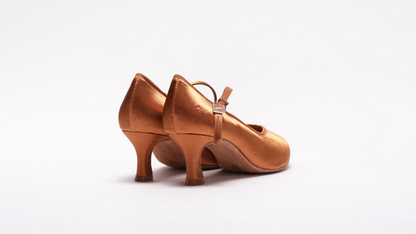 Ladies 2.25 Inch, Closed Toe, Standard Ballroom Dance Shoe. (Available in Skin and Tan Shades) - (78752T) - Rockabilly Australia Pty Ltd
