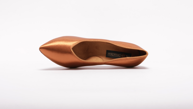 Ladies, 2.5 inch Close Toe, Standard Ballroom Shoe (Available in Skin and Tan shades) - (78753T) - Rockabilly Australia Pty Ltd