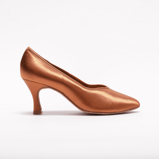 Ladies, 2.5 inch Close Toe, Standard Ballroom Shoe (Available in Skin and Tan shades) - (78753T) - Rockabilly Australia Pty Ltd