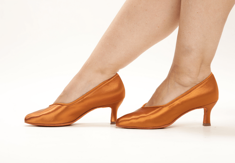 Ladies, 2.5 inch Close Toe, Standard Ballroom Shoe (Available in Skin and Tan shades) - (78753T) - Rockabilly Australia Pty Ltd
