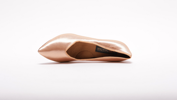 Ladies, 2.5 inch, CloseToe, Standard Ballroom Dance Shoe. (Available in Skin and Tan Shades) - (78753S) - Rockabilly Australia Pty Ltd