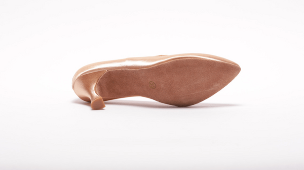 Ladies, 2.5 inch, CloseToe, Standard Ballroom Dance Shoe. (Available in Skin and Tan Shades) - (78753S) - Rockabilly Australia Pty Ltd