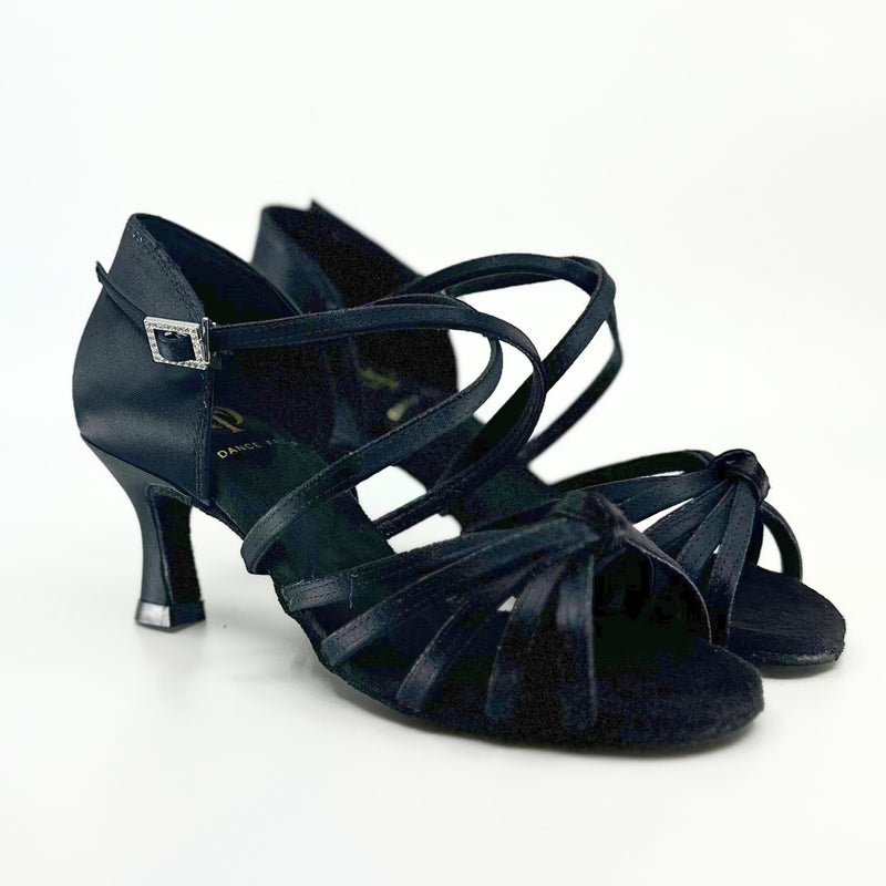 Ladies, 5 Strap Vamp, 2.25 inch, Flared Heel High Performance Latin Dance Shoe - (S5555) - Rockabilly Australia Pty Ltd