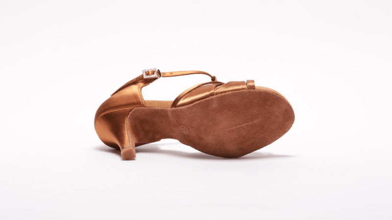 Ladies Classic, Peep Toe, T - Bar, 3 Inch Stilleto Latin Shoe - (S780BT) - Rockabilly Australia Pty Ltd