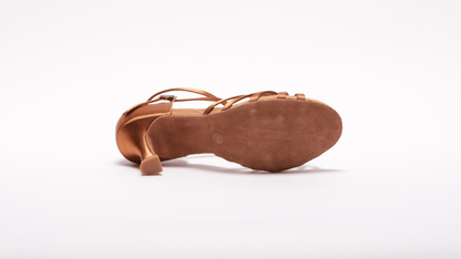 Ladies, Classic T - Bar, 5 Strap Vamp, 2.5 or 3 Inch Flared, Latin Dance Shoe - (S23T1) - Rockabilly Australia Pty Ltd