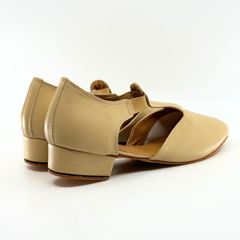 Ladies, Classic T - Bar, Close Toe, Character Shoe in Tan Vegan Leather - (6605T) - Rockabilly Australia Pty Ltd