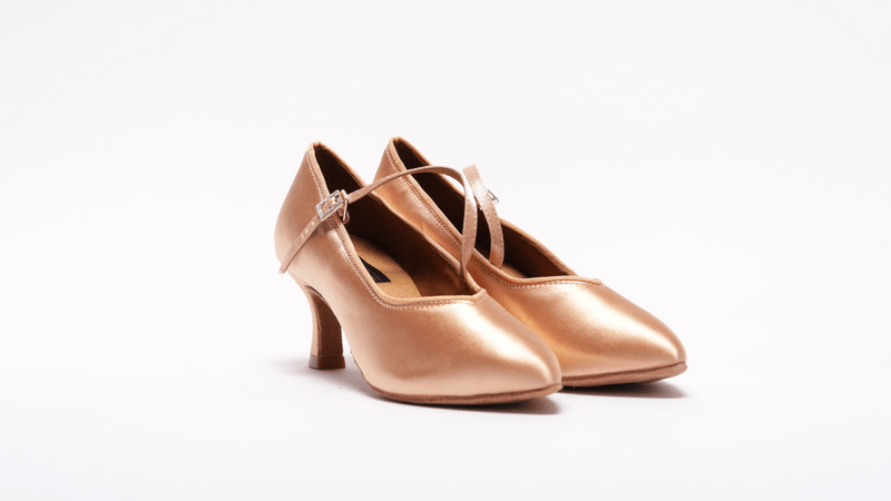 Ladies, Close Toe, 2.25inch, Standard Ballroom Dance Shoe. (Available in Skin and Tan shades) - (78752S) - Rockabilly Australia Pty Ltd