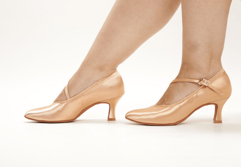 Ladies, Close Toe, 2.25inch, Standard Ballroom Dance Shoe. (Available in Skin and Tan shades) - (78752S) - Rockabilly Australia Pty Ltd