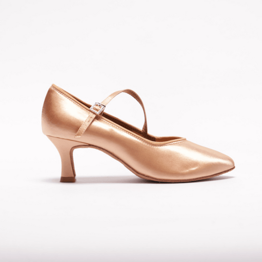Ladies, Close Toe, 2.25inch, Standard Ballroom Dance Shoe. (Available in Skin and Tan shades) - (78752S) - Rockabilly Australia Pty Ltd
