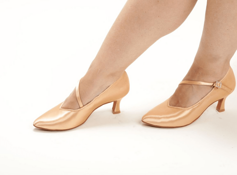 Ladies, Close Toe, 2.25inch, Standard Ballroom Dance Shoe. (Available in Skin and Tan shades) - (78752S) - Rockabilly Australia Pty Ltd