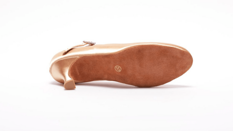 Ladies, Close Toe, 2.5inch, Standard Ballroom Dance Shoe. (Available In Skin And Tan Shades) - (7797S) - Rockabilly Australia Pty Ltd