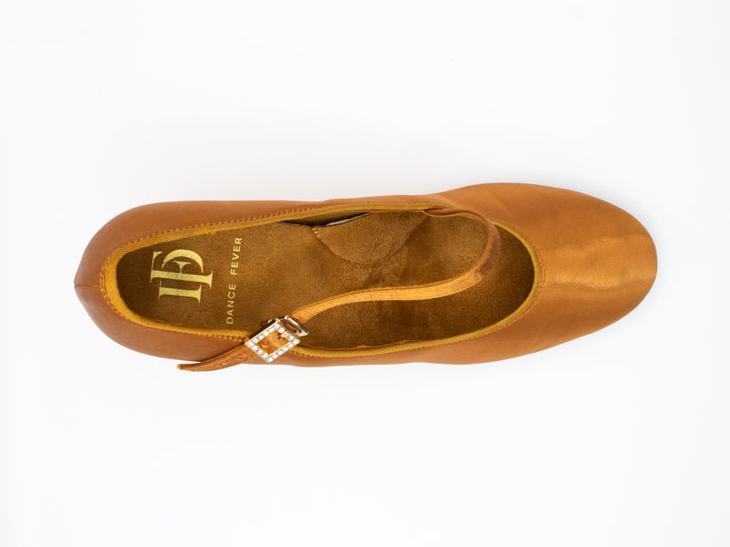 Ladies, Close Toe, 2.5inch, Standard Ballroom Dance Shoe. (Available In Skin And Tan Shades) - (7797T) - Rockabilly Australia Pty Ltd