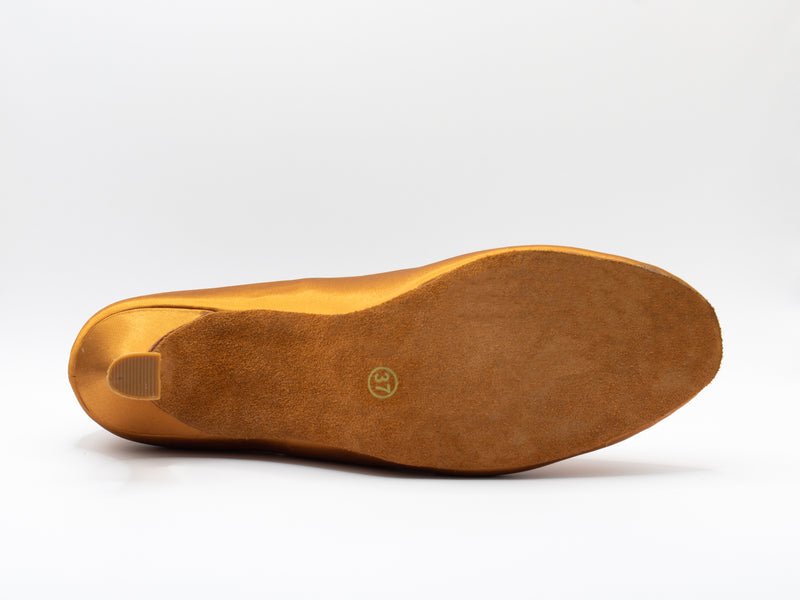 Ladies, Close Toe, 2.5inch, Standard Ballroom Dance Shoe. (Available In Skin And Tan Shades) - (7797T) - Rockabilly Australia Pty Ltd