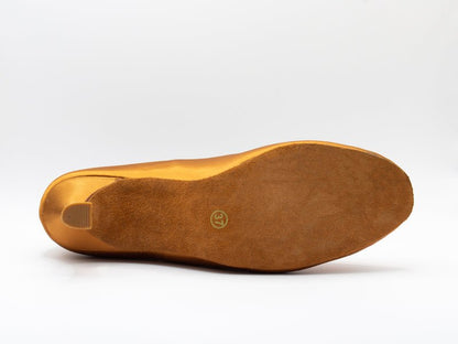 Ladies, Close Toe, 2.5inch, Standard Ballroom Dance Shoe. (Available In Skin And Tan Shades) - (7797T) - Rockabilly Australia Pty Ltd