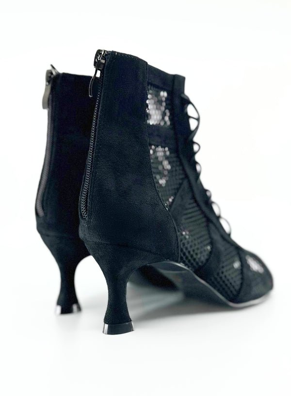Ladies Dance Booties In 2.5 Inch Flared Heel - (AURORA) - Rockabilly Australia Pty Ltd
