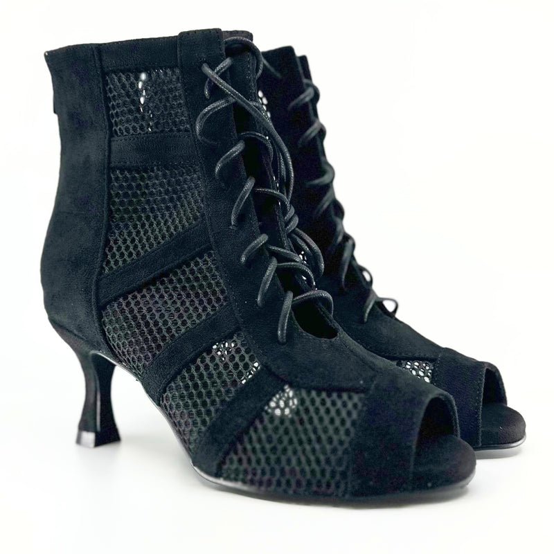 Ladies Dance Booties In 2.5 Inch Flared Heel - (AURORA) - Rockabilly Australia Pty Ltd