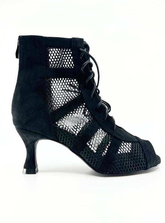 Ladies Dance Booties In 2.5 Inch Flared Heel - (AURORA) - Rockabilly Australia Pty Ltd