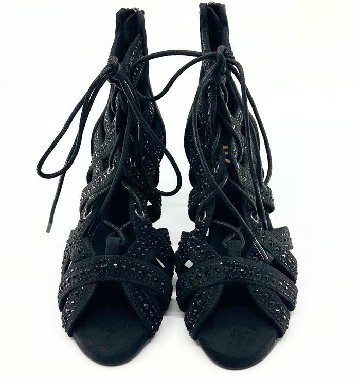 Ladies Dance Booties In 2.5 Inch Flared Heel - (HAZEL) - Rockabilly Australia Pty Ltd