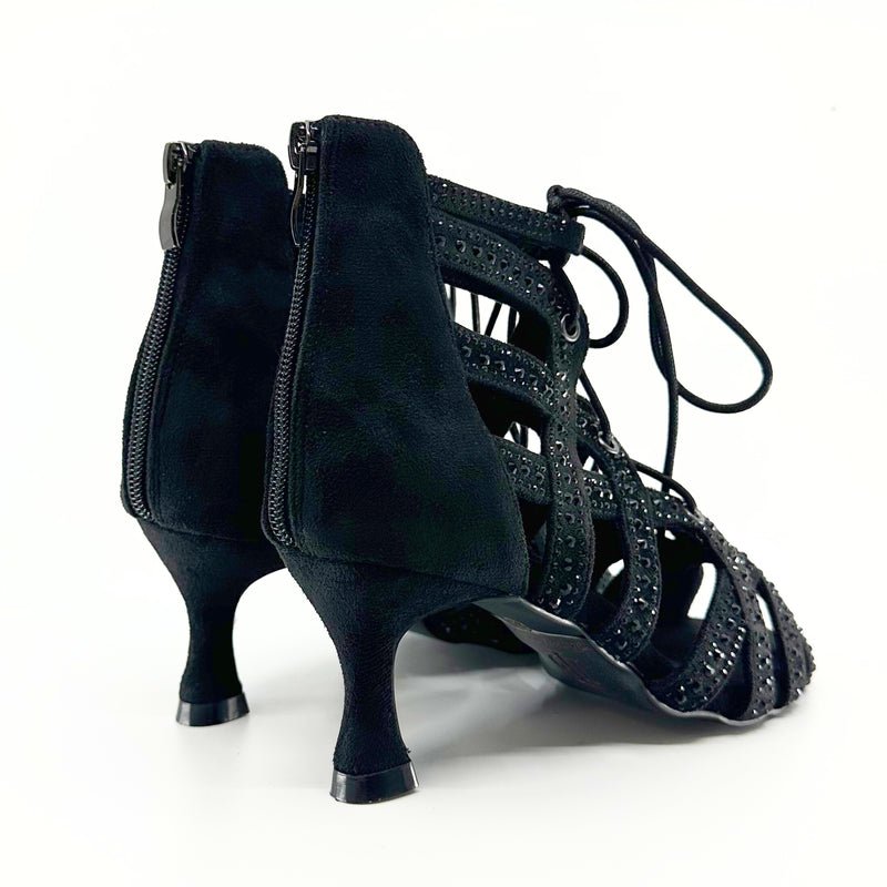 Ladies Dance Booties In 2.5 Inch Flared Heel - (HAZEL) - Rockabilly Australia Pty Ltd