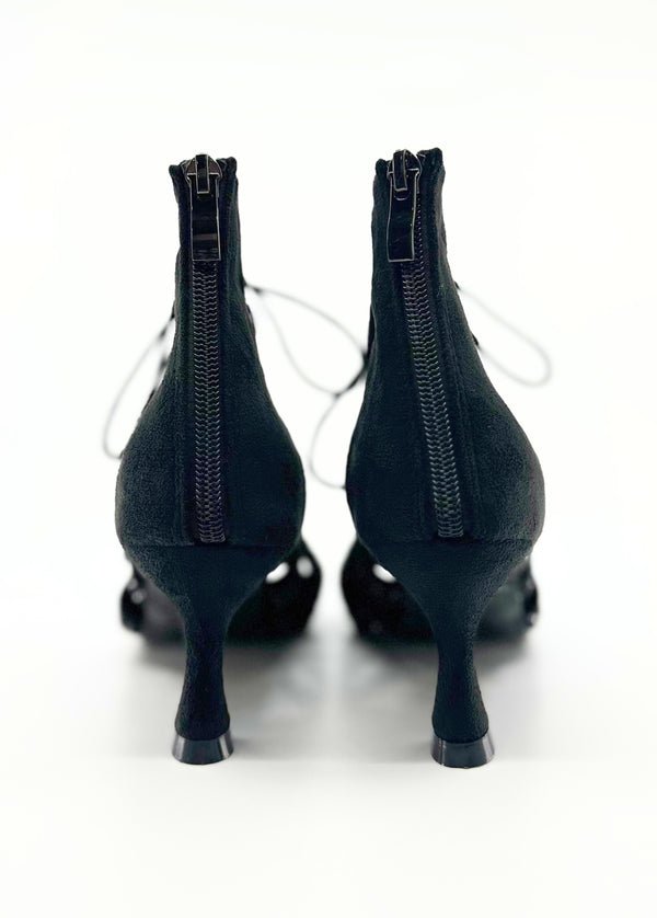 Ladies Dance Booties In 2.5 Inch Flared Heel - (HAZEL) - Rockabilly Australia Pty Ltd