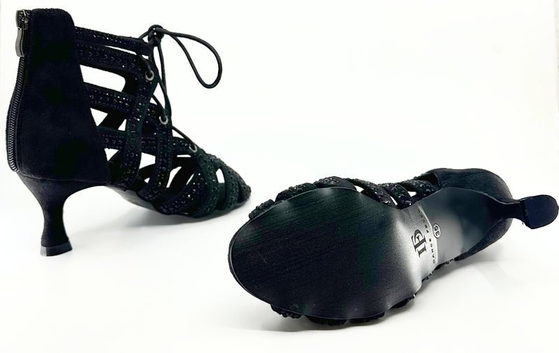 Ladies Dance Booties In 2.5 Inch Flared Heel - (HAZEL) - Rockabilly Australia Pty Ltd