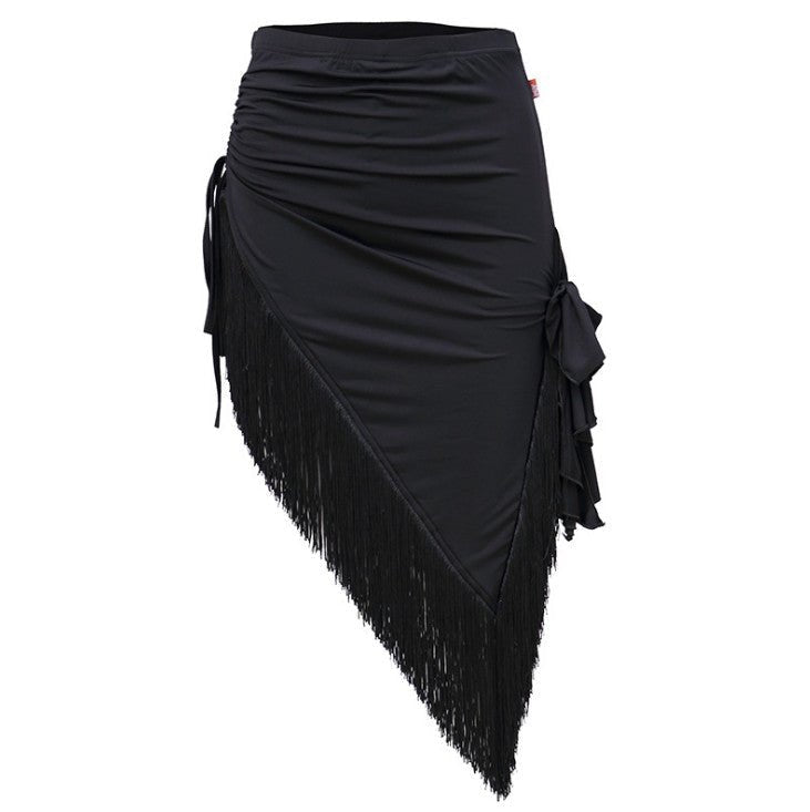 Ladies Latin Dance Skirt in Black - (2071B) - Rockabilly Australia Pty Ltd