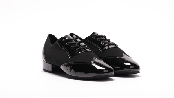 Men's 1950's inspired, Patent Leather and Suede, Split - Sole Dance Shoe - (7777S) - Rockabilly Australia Pty Ltd