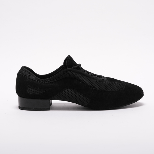 Mens, Suede leather and Mesh panelling, Split sole, 1 Inch Standard Heel, High Performance Dance Shoe - (9901) - Rockabilly Australia Pty Ltd