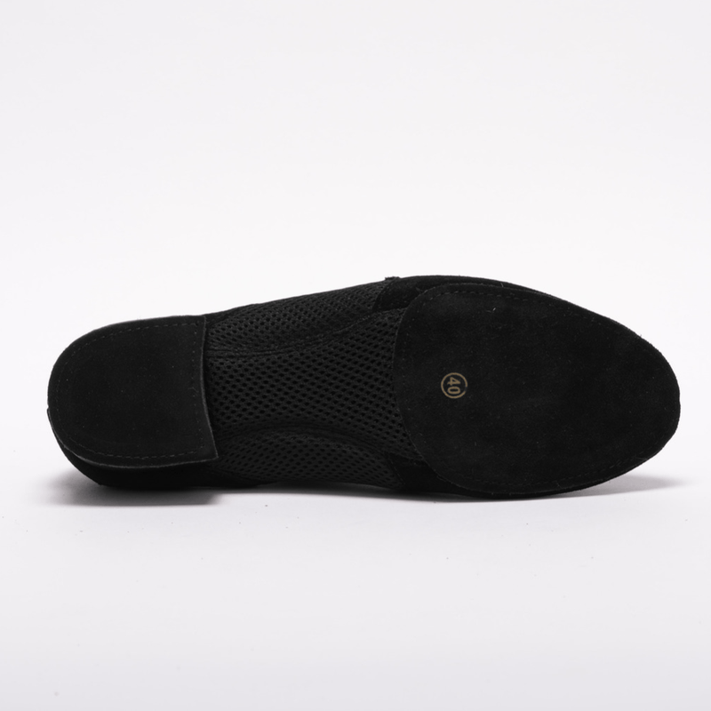 Mens, Suede leather and Mesh panelling, Split sole, 1 Inch Standard Heel, High Performance Dance Shoe - (9901) - Rockabilly Australia Pty Ltd