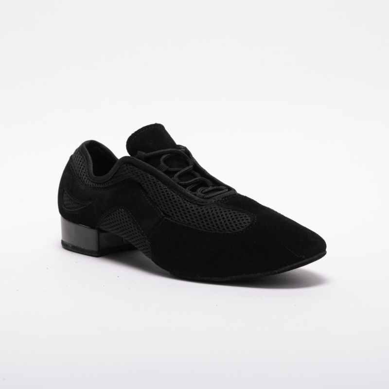 Mens, Suede leather and Mesh panelling, Split sole, 1 Inch Standard Heel, High Performance Dance Shoe - (9901) - Rockabilly Australia Pty Ltd