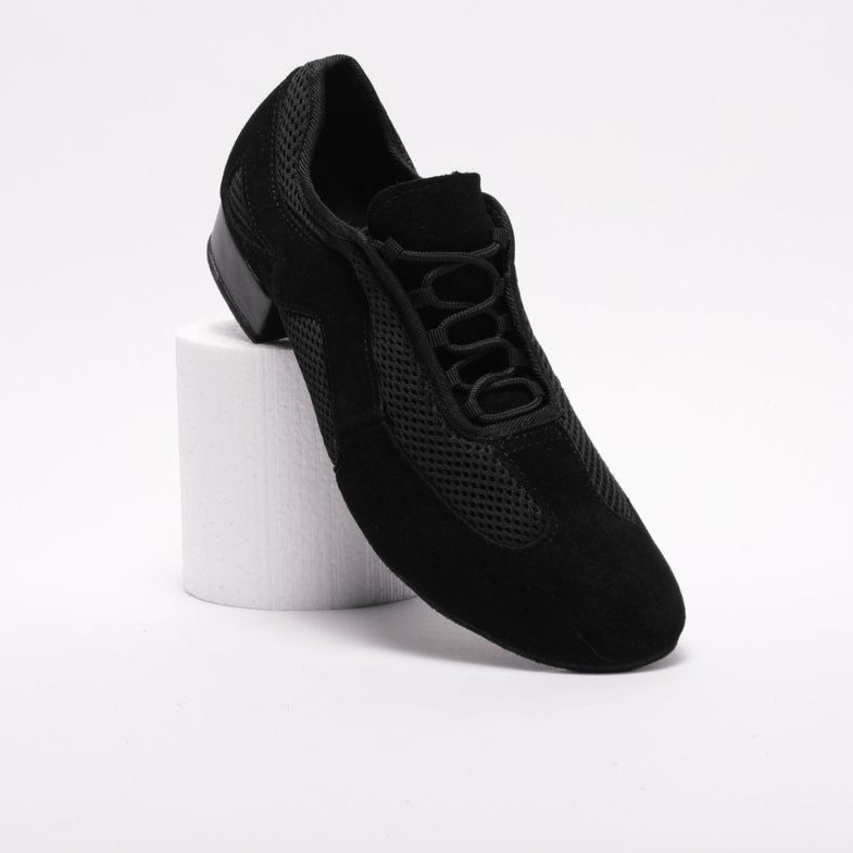 Mens, Suede leather and Mesh panelling, Split sole, 1 Inch Standard Heel, High Performance Dance Shoe - (9901) - Rockabilly Australia Pty Ltd