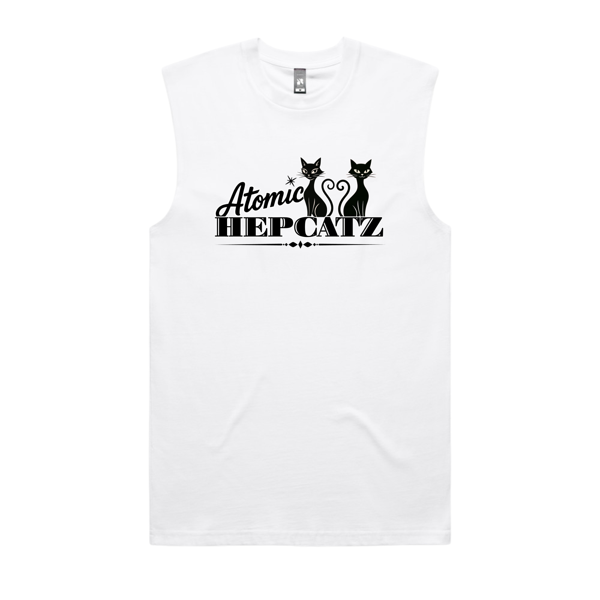 White Atomic Hepcatz Men’s Classic Tank (5073)