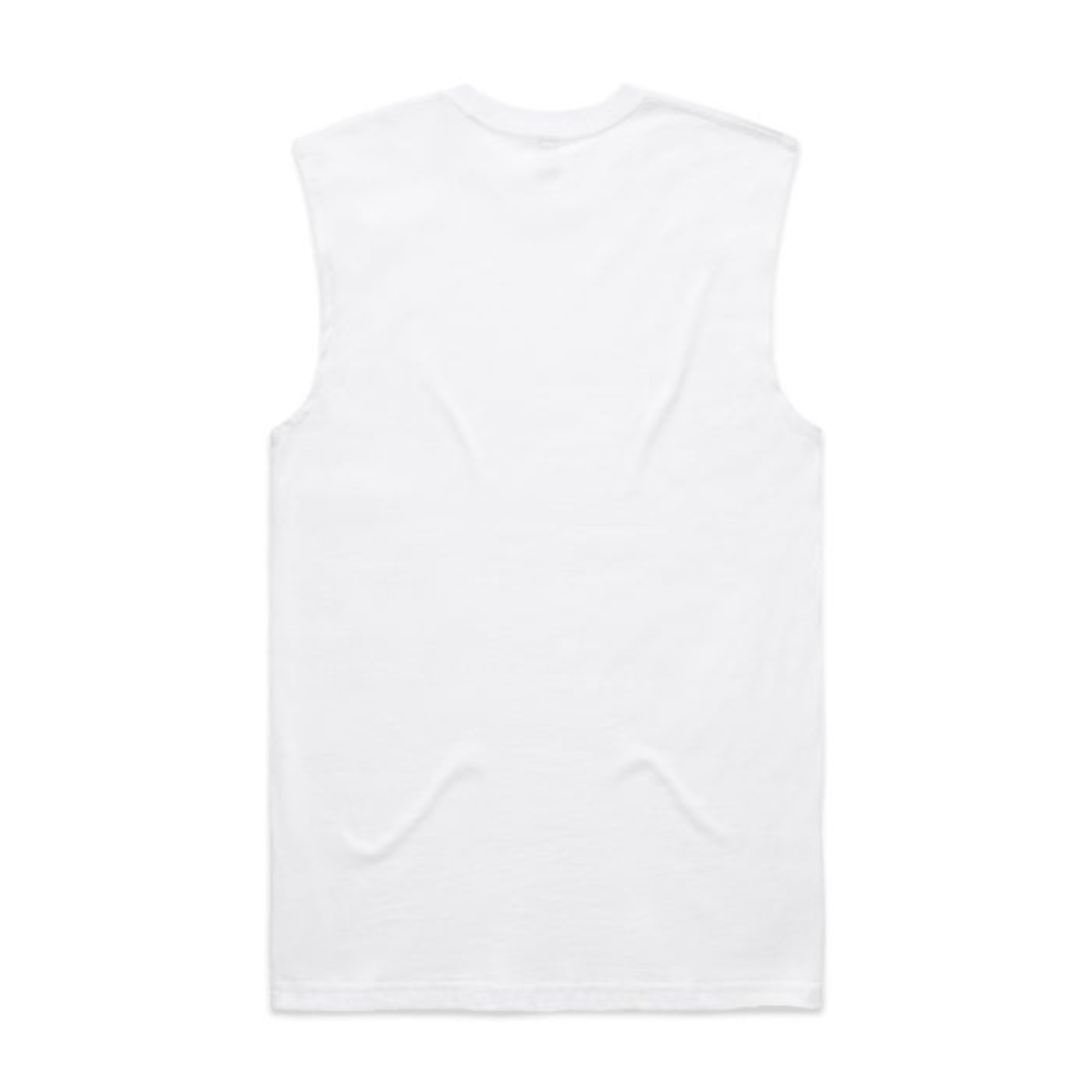 Rockabilly Australia Men's Tank Top with Cream Logo in White (5073) - Rockabilly Australia Pty Ltd
