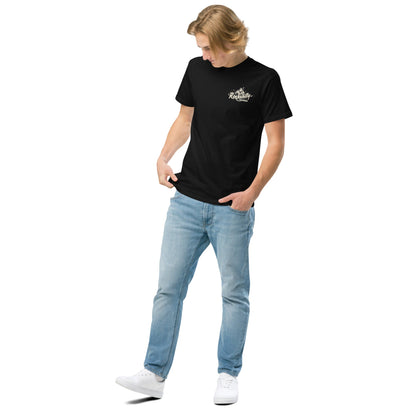 Rockabilly Australia Unisex Crew Tee with Cream Logo in Black - Rockabilly Australia Pty Ltd