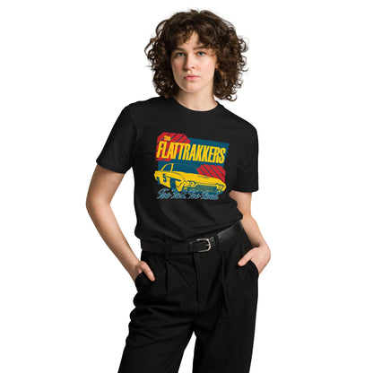 The Flattrakkers NASCAR Style Unisex Tee in Black - Rockabilly Australia Pty Ltd