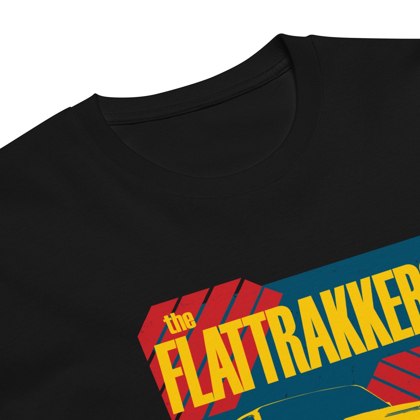 The Flattrakkers NASCAR Style Unisex Tee in Black - Rockabilly Australia Pty Ltd