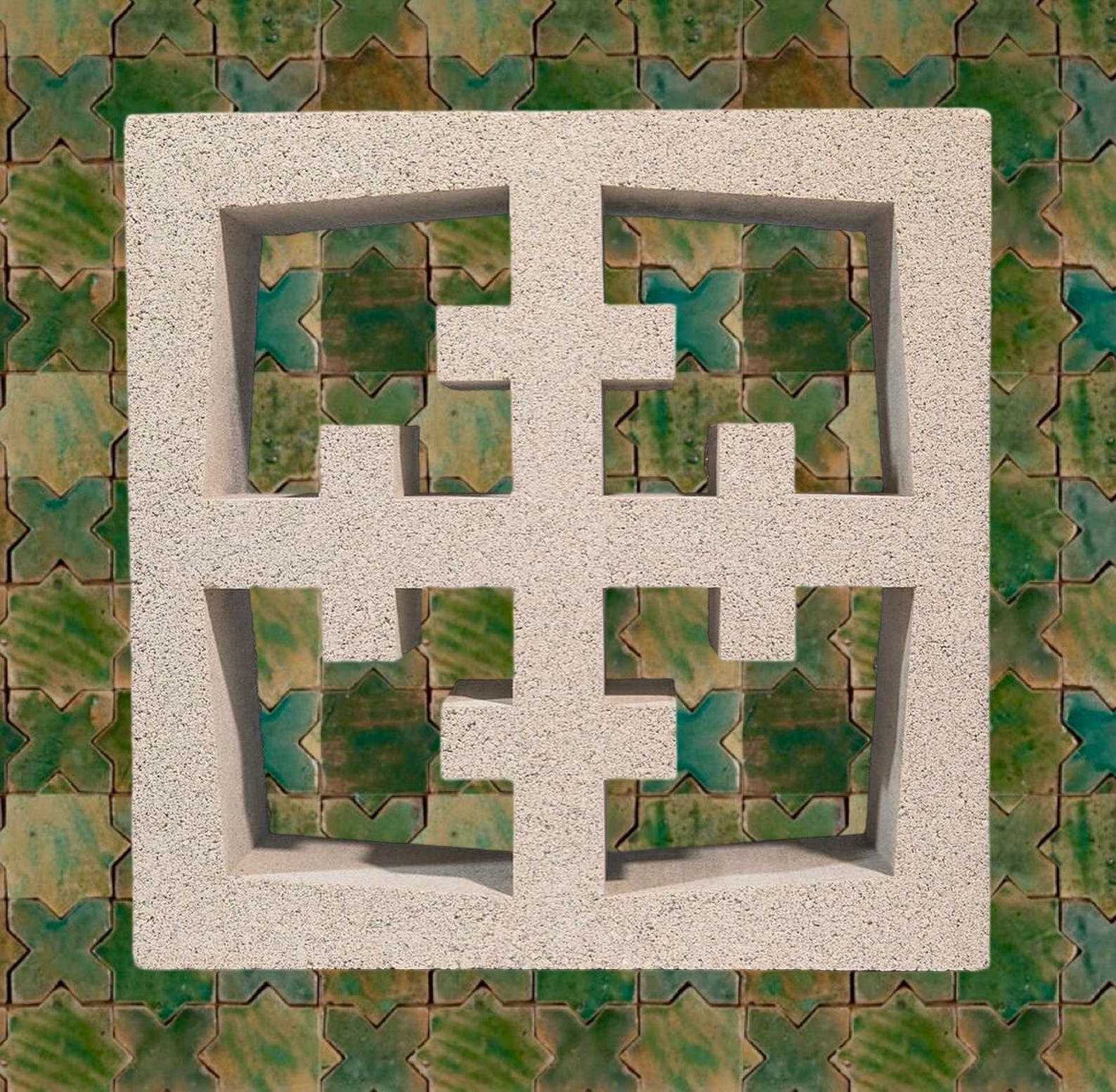 Tiki Chinese Jade Tile Style Breeze Block Earrings. Emerald Sparkle Acrylic Statement Earrings. MCM Style. Breeze Block Earrings. Tiki Bars. - Rockabilly Australia Pty Ltd