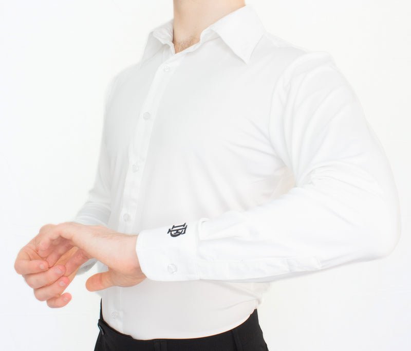 White Long Sleeve Shirt - Rockabilly Australia Pty Ltd