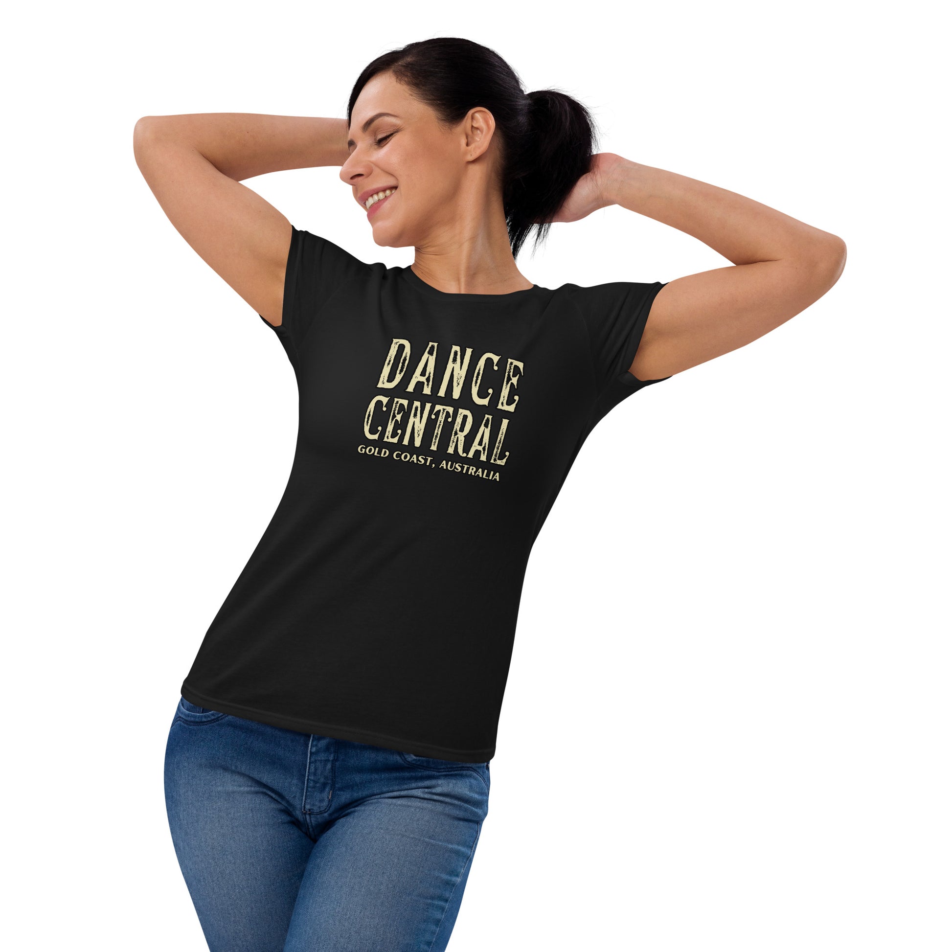 Ladies "DANCE CENTRAL" tee - Rockabilly Australia Pty Ltd