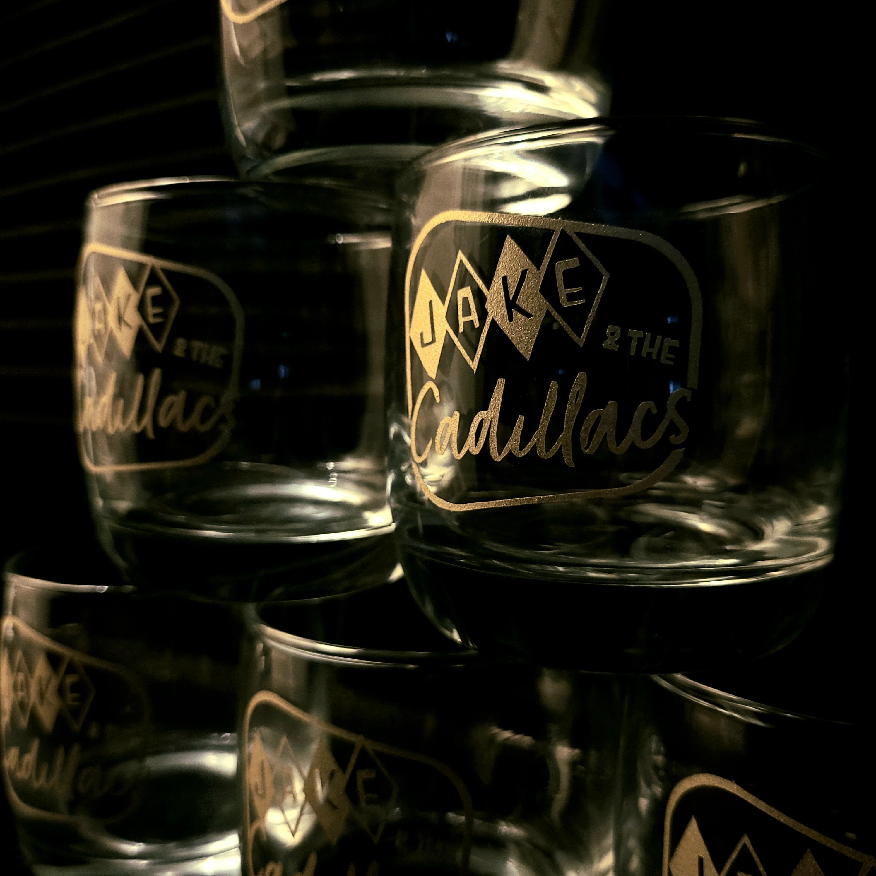 Jake and the Cadillacs Drinking Glass - Rockabilly Australia Pty Ltd