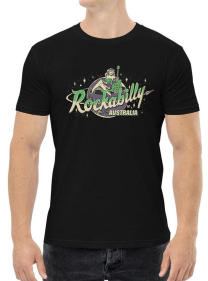 "Rockabilly Australia" Printed Unisex Tee with Colour Logo - Rockabilly Australia Pty Ltd