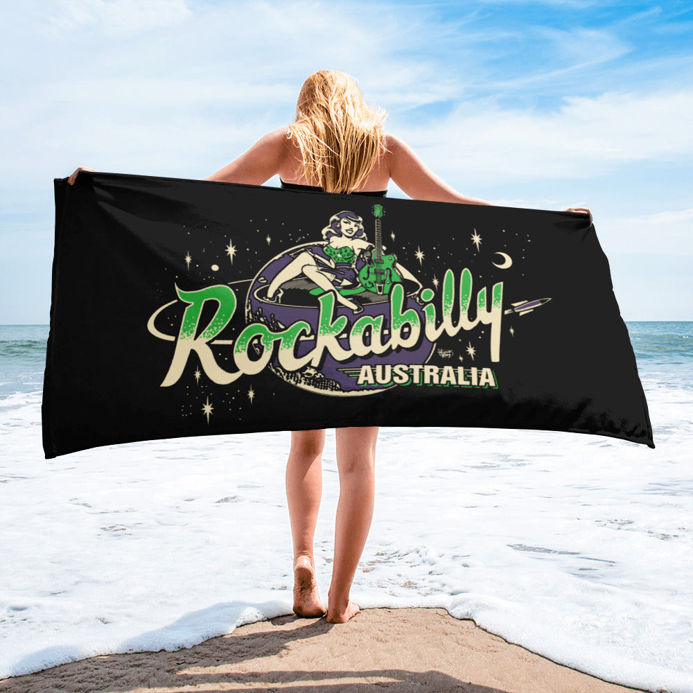 Rockabilly Australia Printed Beach Towel - Rockabilly Australia Pty Ltd